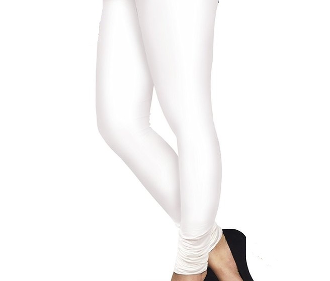 MYO Ultra Soft Cotton Churidar Solid Regular Leggings for Womens and Girls-  Sizes XL Fawn::White